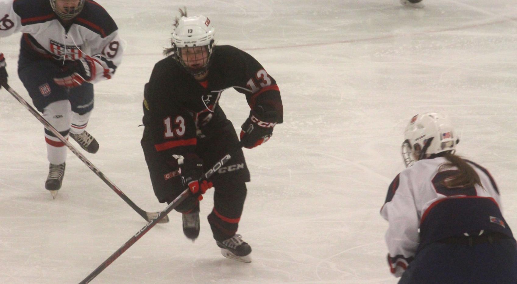 Chi-Hi/Menomonie girls hockey vs Fox Cities at Eau Claire tournament 12-27-17